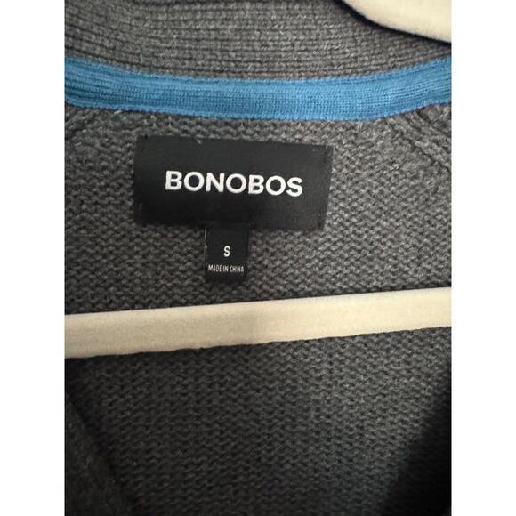 Bonobos Cardigan Gray V Neck Women’s Small Sweater Heavyweight EUC Classic - Picture 3 of 8